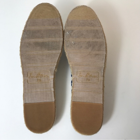 Sam Edelman Leopard Print Verona Espadrilles Dark Blue Tan Beige Womens Size 7.5 - Picture 10 of 13